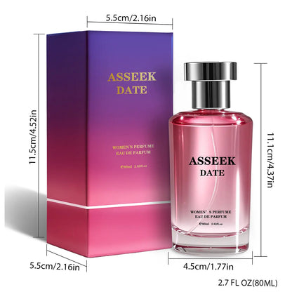 ASSEEK Women's Long-Lasting Floral and Fruity Perfume, 2.71 Oz (80 ml)