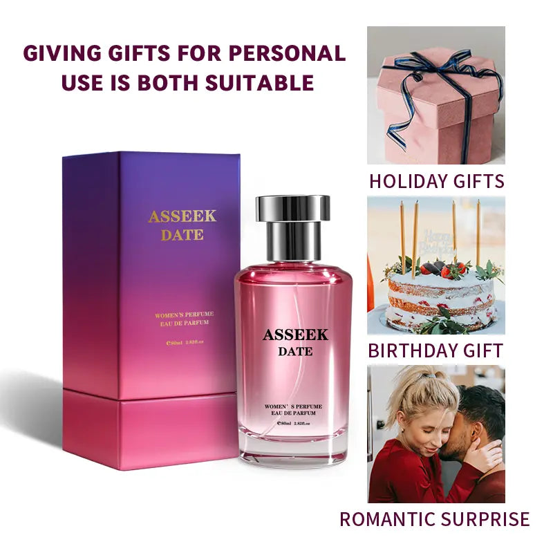ASSEEK Women's Long-Lasting Floral and Fruity Perfume, 2.71 Oz (80 ml)