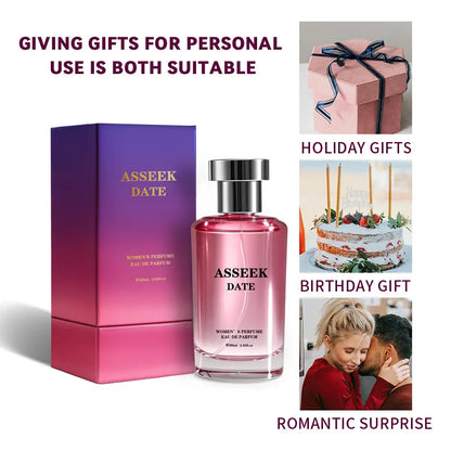 ASSEEK Women's Long-Lasting Floral and Fruity Perfume, 2.71 Oz (80 ml)
